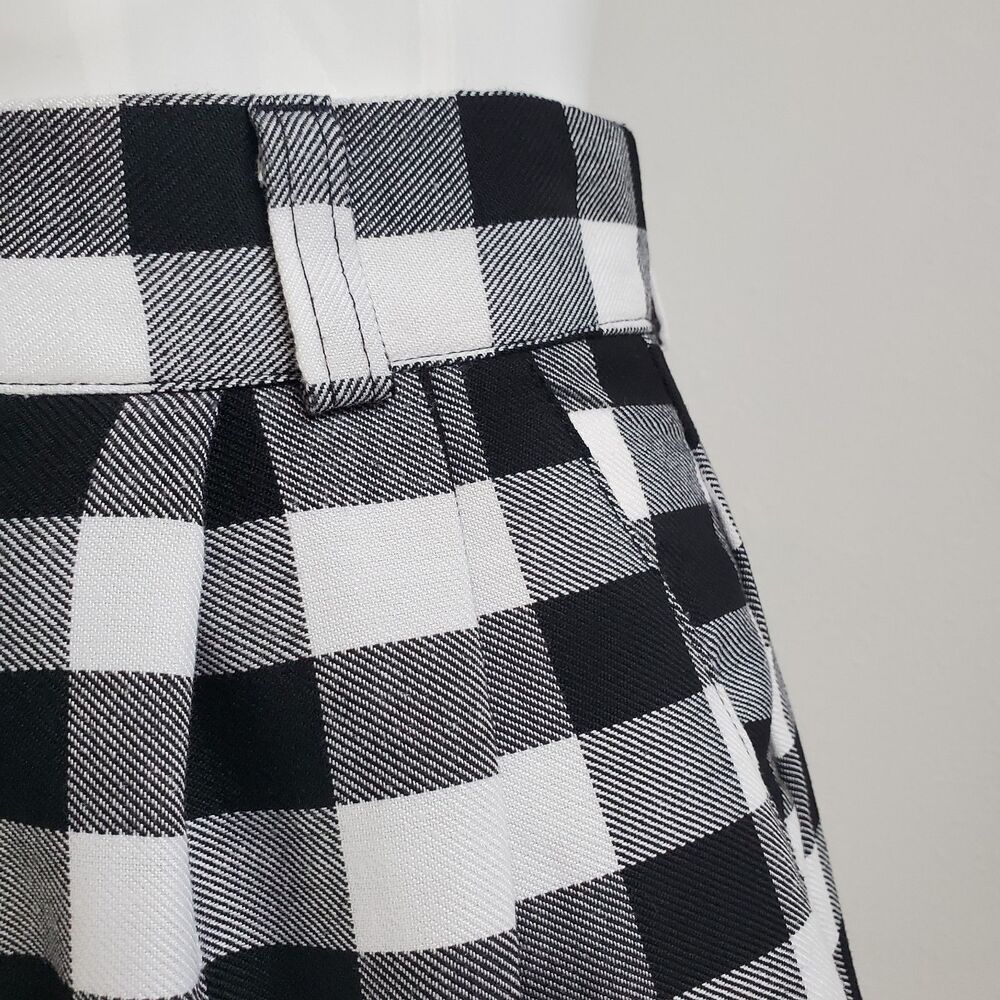 Vintage 90s Stringbean Black & White Gingham Bermuda Shorts - Picture 4 of 7